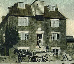 The historical significance of this fine building arises first of all from the timbers used in its construction.  These timbers come from the United States frigate Chesapeake, which was captured by the Royal Navy during the War of 1812.