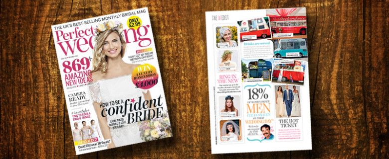 Perfect Wedding magazine, the UK’s best selling wedding magazine has selected the Vintage Bar Box® to feature in their ‘Drinks are served’ article.