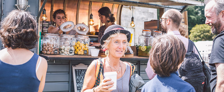 Held in the spectacular grounds of the ancient Port Eliot estate, on the ha-ha, which separates the north lawn from the park, the TIOSK branded horsebox was located pride of place in front of the beautiful Grade 1 listed stately building.