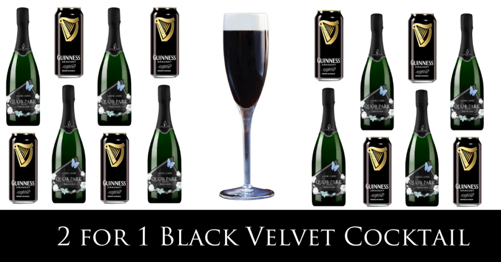 #stpatricksday #happystpatricks #blackvelvet #cocktails #blackvelvetcocktail #guiness #stout #2for1 #celebrate #hampshire #quobparketate