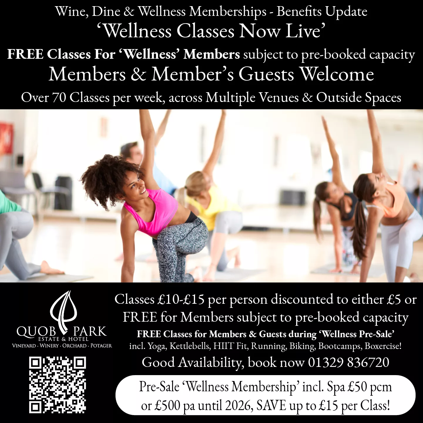 Wellness Classes Now Live